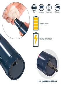 寵物電動修甲機，大型犬指甲剪，貓爪修剪器磨光機，適用於金毛和其他品種 - 藍色 - 查看 5