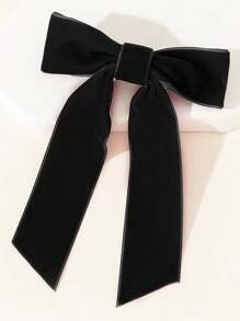 Velvet Ribbon Bow Hair Clip Spring Hairpin Cute Girl Back Head Hair Accessory, Winter Outfit For Women, Bows, Hair Accerssories