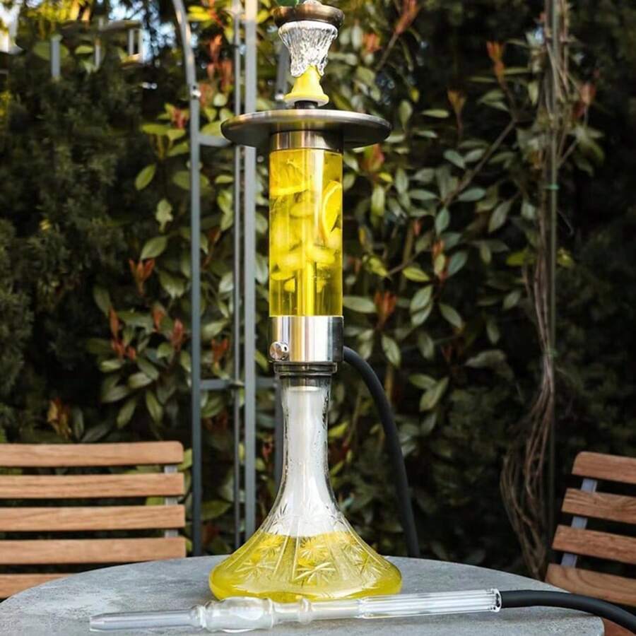 Hookah Set Single Hose, Classic Transparent Acrylic Design Single Hose