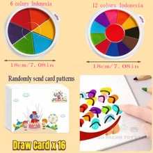 1 Set Finger Painting Art Set, Stamp Pad DIY Art Toy, Children Creative Coloring Montessori Educational Toy, Kindergarten Gift, Back To School Crafts,Arts And Crafts Kids,Crafts For Kids,Arts And Crafts Kids,Kids Crafts,Crafts For Kids,Educational Toys,Painting Kids,Arts And Crafts Kit,Art For Kids,Toddler Crafts,Kids Toys>Diy Painting Kit