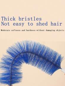 1入葉型掃刷，長型多功能電扇清潔刷，家用除塵刷，彈性塵刷，耐用除塵刷，適用於電扇，空調，百葉窗，門窗凹槽，清潔用品，清潔工具，返校用品 - 彩色 - 查看 3