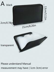 1 Hộp Đựng Hóa Đơn Mini Có Dây Kéo A6, Phong Cách Cầu Vồng, Dung Tích Lớn Với 13 Khe Đựng Hóa Đơn, Chứng Minh Thư Và Danh Thiếp, Chất Liệu PP Túi Lưu Trữ Di Động - nhiều màu - Xem 9