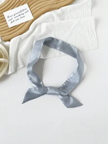 1pc Multicolor Long Silk Scarf, Suitable For Casual Wear, Can Be Used As A Headband Or Hairband - Multicolor - View 32