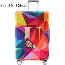 18-32Inch Luggage Cover Elastic Suitcase Cover For 18 To 32 Inch Travel Case Cover Luggage Dazzling Geometry Pattern Name Initials Letter Pattern Pattern Anti-Scratch Protector Case Protector Cover Travel Suitcase Cover Protective Cover Dustproof Cover Trolley Case Luggage Dust Cover Travel Accessories ﻿ ﻿ Bag For School School Accessories School Stuff