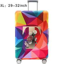 18-32Inch Luggage Cover Elastic Suitcase Cover For 18 To 32 Inch Travel Case Cover Luggage Dazzling Geometry Pattern Name Initials Letter Pattern Pattern Anti-Scratch Protector Case Protector Cover Travel Suitcase Cover Protective Cover Dustproof Cover Trolley Case Luggage Dust Cover Travel Accessories ﻿ ﻿ Bag For School School Accessories School Stuff