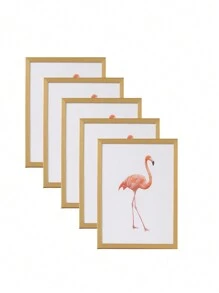 金色WPC簡約風格相框包括照片紙,可牆或者放置桌子,合適的適用於家庭,臥室,餐廳,客廳