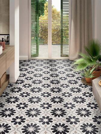 9pcs Peel And Stick Floor Tile Sticker, Self-Adhesive Vinyl Tile Decals, Nordic Simple Pattern Wall Tile Stickers, Christmas Decoration Wallpaper Easy To Apply On Kitchen, Bathroom, Living Room Floors, 3 Sizes Available: 5.91x5.91/7.87x7.87/11.81X11.81inch,Stickers,Wall Decal, Vinyl Decal For Home Decorations,Spring Decoration Items Refresh Your Home,Rama Decoration Stickers Floor Tiles Flooring Floor Tiles Self Adhesive Floor Tiles Peel Stick Living Room Decor Room Decor