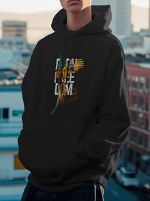Men Hoodies - 黑色 - 查看 2