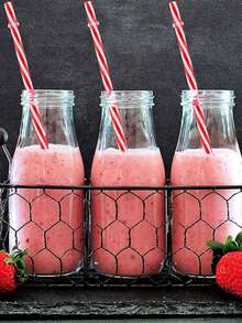 5 Striped Hard Plastic Straight Straws, Reusable Colorful Hard Straws With Buckles To Prevent Them From Falling Off. School Supplies,Back To School - Multicolor - View 7