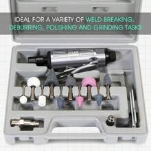 Mini Air Die Grinder Straight Pneumatic 25000 Rpm Rear Exhaust Polisher With 1/4"(6Mm) Collets Mini - Black - View 5