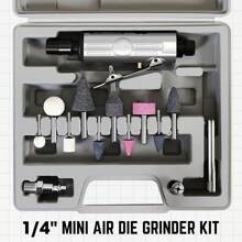 Mini Air Die Grinder Straight Pneumatic 25000 Rpm Rear Exhaust Polisher With 1/4"(6Mm) Collets Mini - Black - View 4