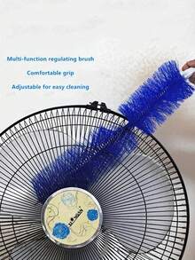 1入葉型掃刷，長型多功能電扇清潔刷，家用除塵刷，彈性塵刷，耐用除塵刷，適用於電扇，空調，百葉窗，門窗凹槽，清潔用品，清潔工具，返校用品 - 彩色 - 查看 7