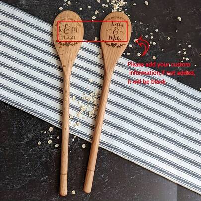 1pc,Custom Wedding Wooden Spoon,Personalized Wooden Spoon,Bridal Shower Gift,Unique Wedding Gift For Newlyweds,Party Gift