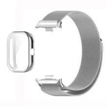 Milanese Loop Compatible With Xiaomi Redmi Watch 4/5/8Pro/9Pro Metal Strap With TPU Case Screen Protector Soft Film Replacement Magnetic Loop Watchband - For Redmi Watch 4 - View 12