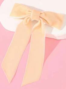 Velvet Ribbon Bow Hair Clip Spring Hairpin Cute Girl Back Head Hair Accessory, Winter Outfit For Women, Bows, Hair Accerssories