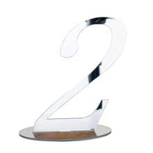 1pc Acrylic Number Wedding Table Number Holder, Home Decor,Christmas - Silver - View 11