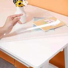1pc Extra Thick PVC Tablecloth, Transparent Waterproof Heat Resistant Scratches-Proof Table Cover, Ideal For Home Dining Room, Hotel, Restaurant And Household Use