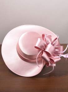 Chapéu Elegante Feminino, Chapéu de Moda Francesa, Mini Chapéu de Noiva, Chapéu de Estilo Britânico, Chapéu de Senhora, Chapéu Vintage, Chapéu com Laço, Tiara para Festa de Aniversário, Chapéu para Banquete de Casamento, Chapéu Preto, Chapéu de Corrida, Chapéu Formal, Chapéu Oversized