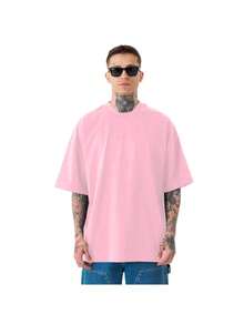 Premium Streetwear Moda Fashion T-Shirt Kit 100% Cotton Oversized Lisa Urban Style - Hồng - Xem 2