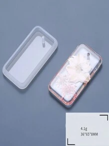 DIY手工矽膠落膠模具，可製作心形、圓形、盾牌、星形、雲朵形吊墜徽章，適用於DIY珠寶製作、手工藝品、冰箱貼磁、手機殼裝飾 - 白色 - 查看 19