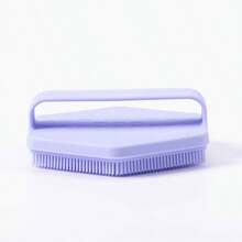 1pc Silicone Bath Brush, Shower Scrubber, Body Scrubbing Brush, Rubbing Tool, Bathing Brush
