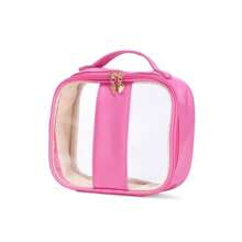 Large Size Waterproof PVC Toiletry Bag - Màu Hồng Tươi - Xem 2