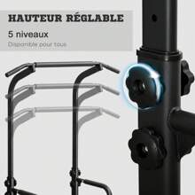 HOMCOM Pull-Up Machine - 黑色 - 查看 5