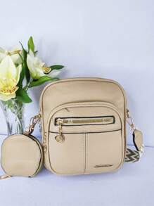 Women Crossbody - 卡其色 - 查看 1