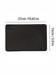 1pc Car Dashboard Sticky Anti-Slip PVC Mat, Non-Slip Gel Cushion With Car Shape, Interior Cell Phone Holder - Black - View 9