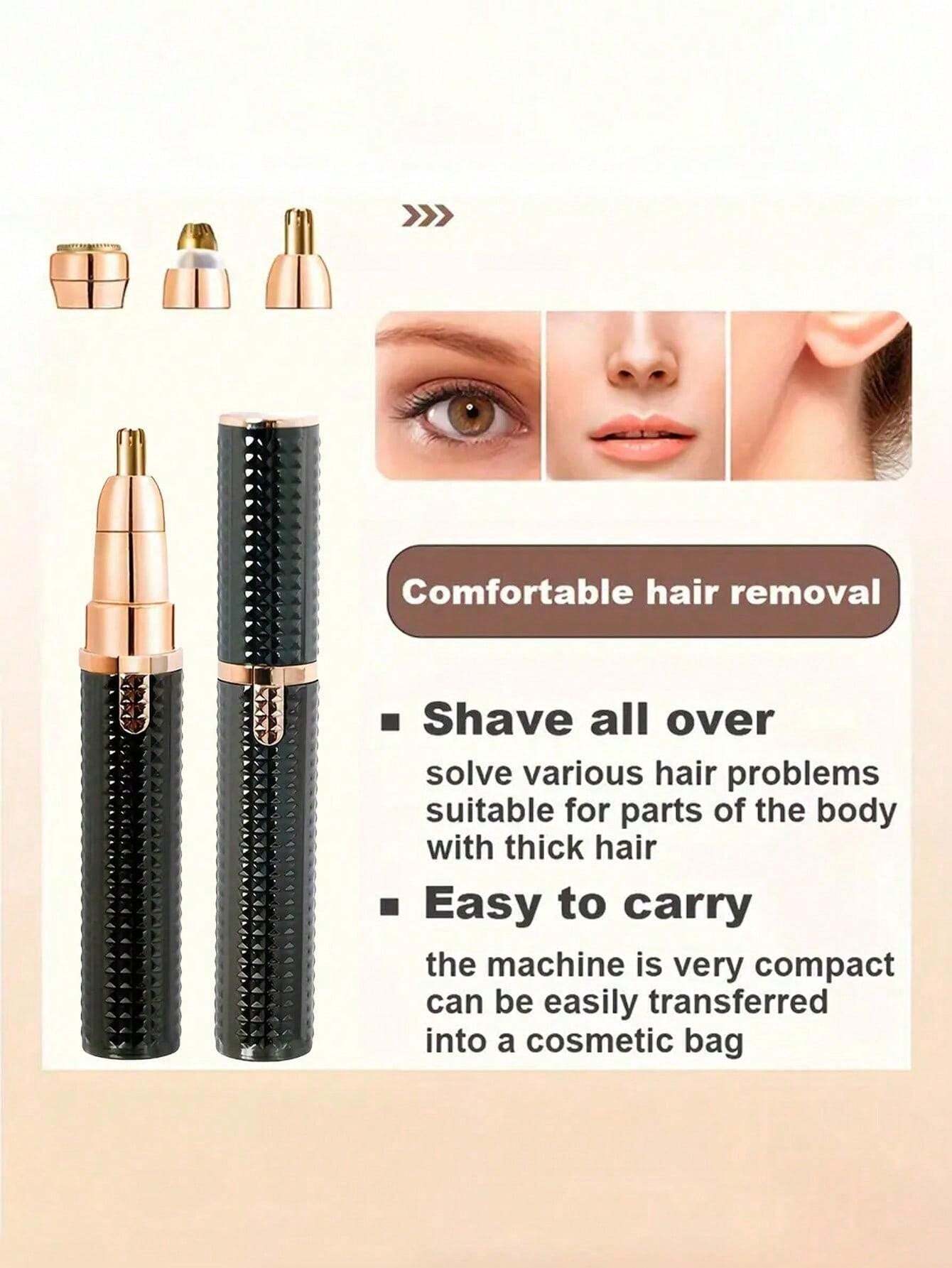 3In1 Shaver Electric Hair Removal Eyebrow Trimmer USB Rechargeable