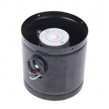 Duct Fan, Metal Blower, Exhaust Air Fan, Exquisite Design, 150mm Duct Fan, Axial Fan, 780M³/H Exhaust Air Supply Air Duct Fan, For Bathroom, Toilet, Kitchen, Greenhouse, Tent, Garage - Black - View 4