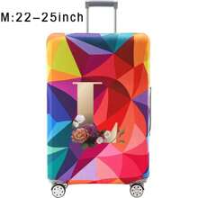 18-32Inch Luggage Cover Elastic Suitcase Cover For 18 To 32 Inch Travel Case Cover Luggage Dazzling Geometry Pattern Name Initials Letter Pattern Pattern Anti-Scratch Protector Case Protector Cover Travel Suitcase Cover Protective Cover Dustproof Cover Trolley Case Luggage Dust Cover Travel Accessories ﻿ ﻿ Bag For School School Accessories School Stuff