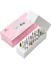 30 Holes Nail Drill Bit Storage Box, Manicure Nail Drill Bit Display Rack