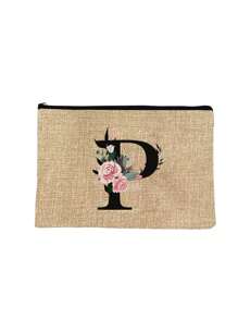 1pc Túi đựng mỹ phẩm có dây kéo in chữ bằng sợi polyester, Túi lưu trữ, Món quà tuyệt vời cho người yêu và gia đình, Kho đựng mỹ phẩm ký túc xá đại học, Du lịch nam, Túi trang trí sự kiện thể thao, Túi quà tặng, Túi đựng mỹ phẩm ngộ nghĩnh in chữ đầy màu sắc, Quà tặng tựu trường cho giáo viên, Quà tặng chị em, món quà tốt nhất cho mẹ, quà sinh nhật, quà kỷ niệm quà tốt nghiệp, túi xách thời trang, đáp ứng nhu cầu đi lại hàng ngày - Màu Khaki - Xem 27