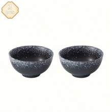 Japanese Rice Bowls Set Of 2, Cereal Bowl In Vintage Design - Stackable Ceramic Dinner Set For Rice, Salad & Soup - Microwaveable & Oven Safe School Supplies,Back To School - 2pcs - View 12