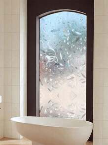 1Roll Decorative Window Privacy Film, 3D Stained Glass Window Sticker,Anti-UV Sun Blocker Heat Control For Home Vinyl Decal,For Bedroom Decor,Room Decor Items,For Halloween Decor,Fall Decor,Classroom Decorations,Removable Sticker,Stickers,Wall Decal, Vinyl Decal For Home Decorations,Spring Decoration Items Refresh Your Home,Rama Decoration Stickers