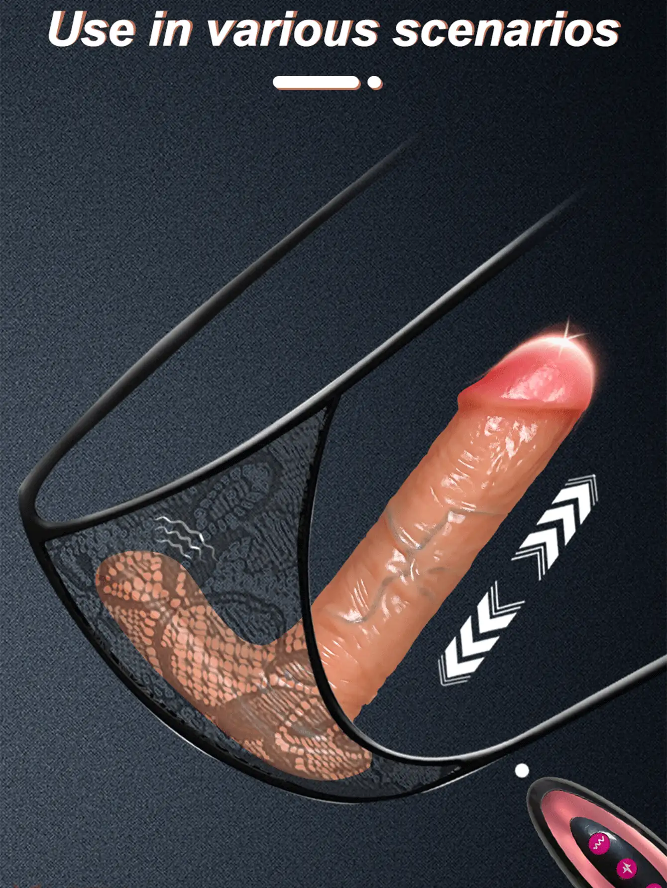 Wearable Dildo Panty Vibrator,Thrusting Dildo With Heating,G Spot Clitoral Stimulator,Remote Control Adult Supplies,Sex Toys For Women Couples