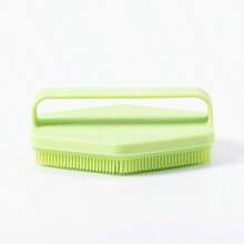 1pc Silicone Bath Brush, Shower Scrubber, Body Scrubbing Brush, Rubbing Tool, Bathing Brush