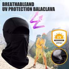 Pasamontañas Balaclava Proteccion Motocicleta Ciclismo-3PCS - Negro - Ver 5