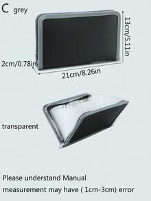 1 Hộp Đựng Hóa Đơn Mini Có Dây Kéo A6, Phong Cách Cầu Vồng, Dung Tích Lớn Với 13 Khe Đựng Hóa Đơn, Chứng Minh Thư Và Danh Thiếp, Chất Liệu PP Túi Lưu Trữ Di Động - nhiều màu - Xem 14