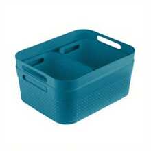Storage Bins, Assorted Colors 4 Pk.