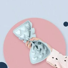 1 件创意心形冰格模具，冷冻制冰机，家用软硅胶冰格储存盒 - 彩色 - 查看 6