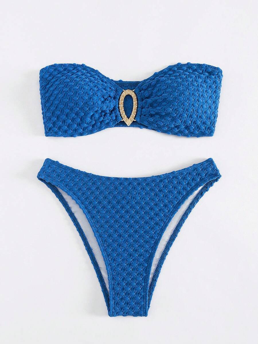 Specialized Fabric Bikini Set Summer Beach - Royal Blue - View 1