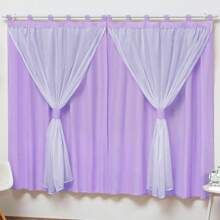 Baby Magic Island Curtains For Bedroom And Living Room 2m Single Rod - Màu Lilac Tím - Xem 2