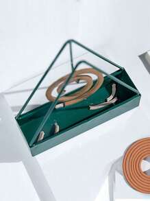 简易蚊香架三角铁制蚊香托盘座灰色创意家居悬挂立式香炉蚊香盒 - 彩色 - 查看 4