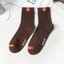 Sports Outdoor 5 Pairs Of Men's Mid-Tube Socks, Leisure Breathable Sports Socks, Business Socks, Sweat Absorption Deodorant, Suitable For Outdoor Sports, Home Leisure.