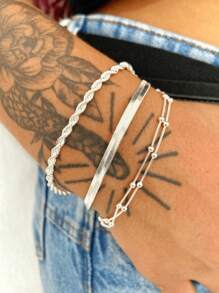 Women Bracelet Sets - Silver - View 4