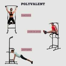 HOMCOM Pull-Up Machine - 黑色 - 查看 4