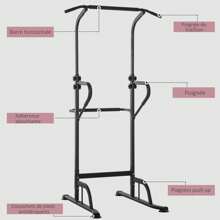 HOMCOM Pull-Up Machine - 黑色 - 查看 6