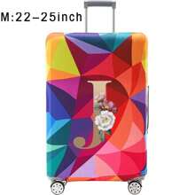 18-32Inch Luggage Cover Elastic Suitcase Cover For 18 To 32 Inch Travel Case Cover Luggage Dazzling Geometry Pattern Name Initials Letter Pattern Pattern Anti-Scratch Protector Case Protector Cover Travel Suitcase Cover Protective Cover Dustproof Cover Trolley Case Luggage Dust Cover Travel Accessories ﻿ ﻿ Bag For School School Accessories School Stuff